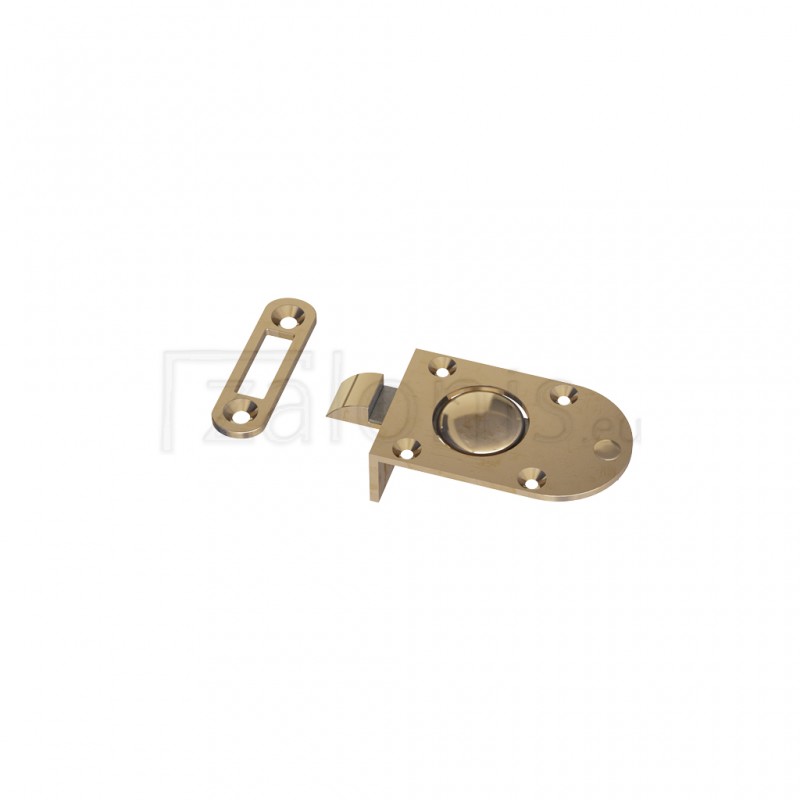 PUSH BUTTON CATCH LOCK / BRASS